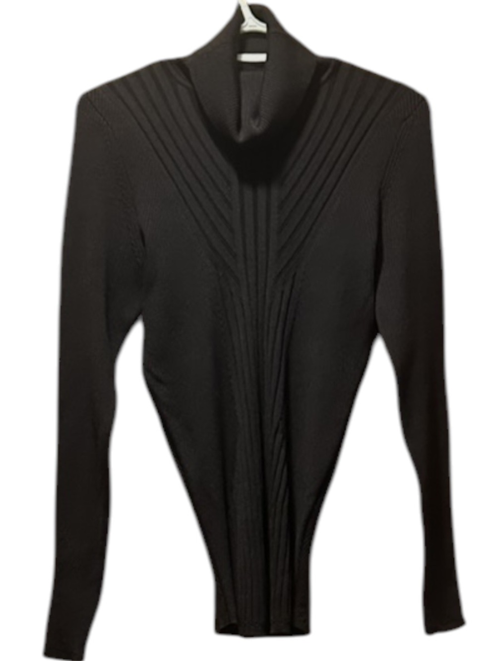 WHBM Black Turtleneck Ribbed Women's Sweater